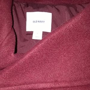 Burguny Pea Coat by Old Navy
